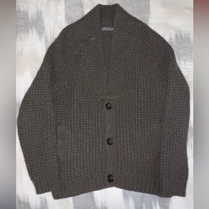 Vince Wool Cardigan in Brown, Men’s XL
